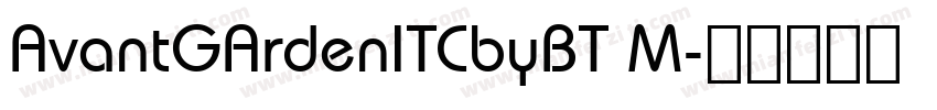 AvantGArdenITCbyBT M字体转换